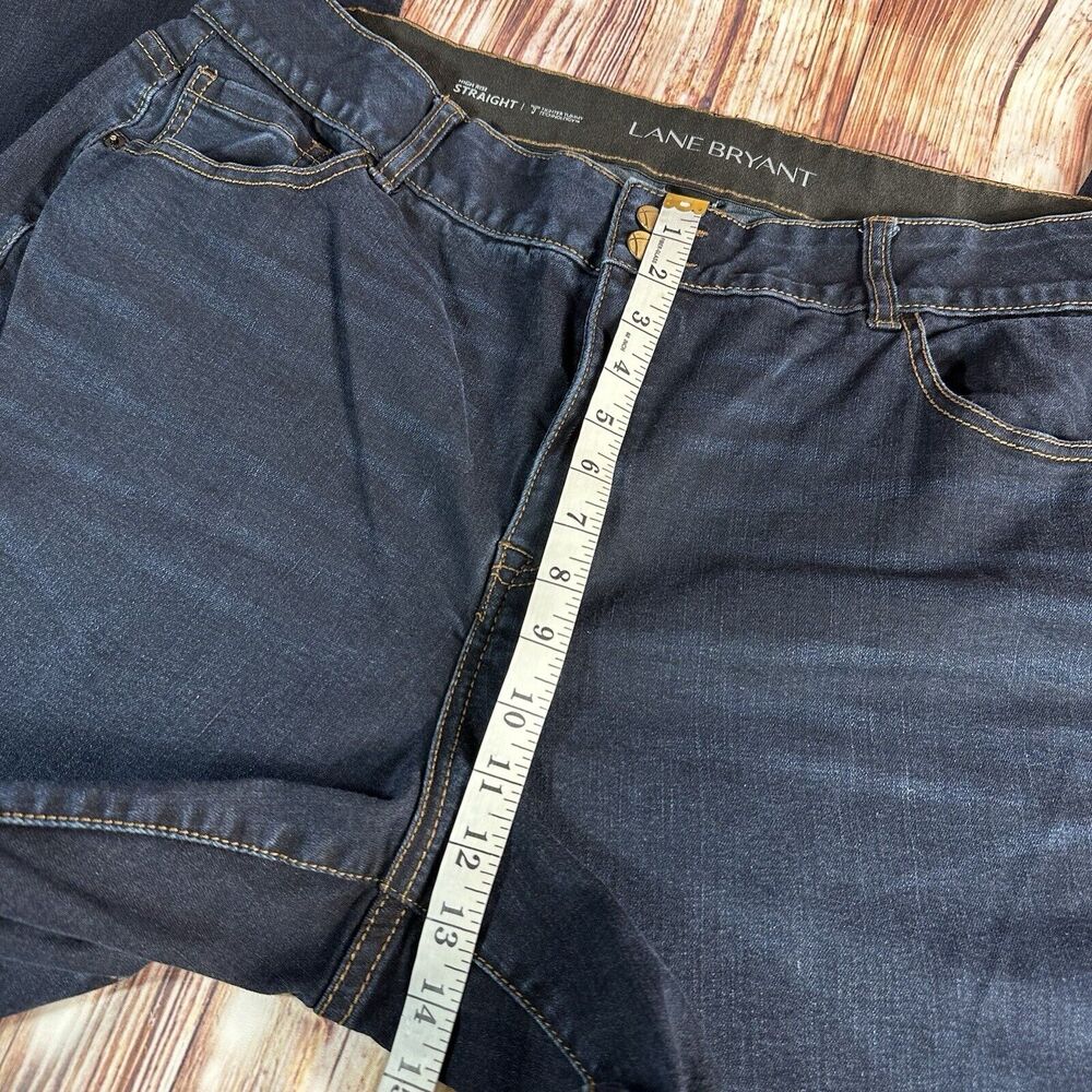 Lane Bryant High Rise Straight Leg Womens Size 22 Blue Jeans Denim Pants 39x32 - Picture 6 of 12